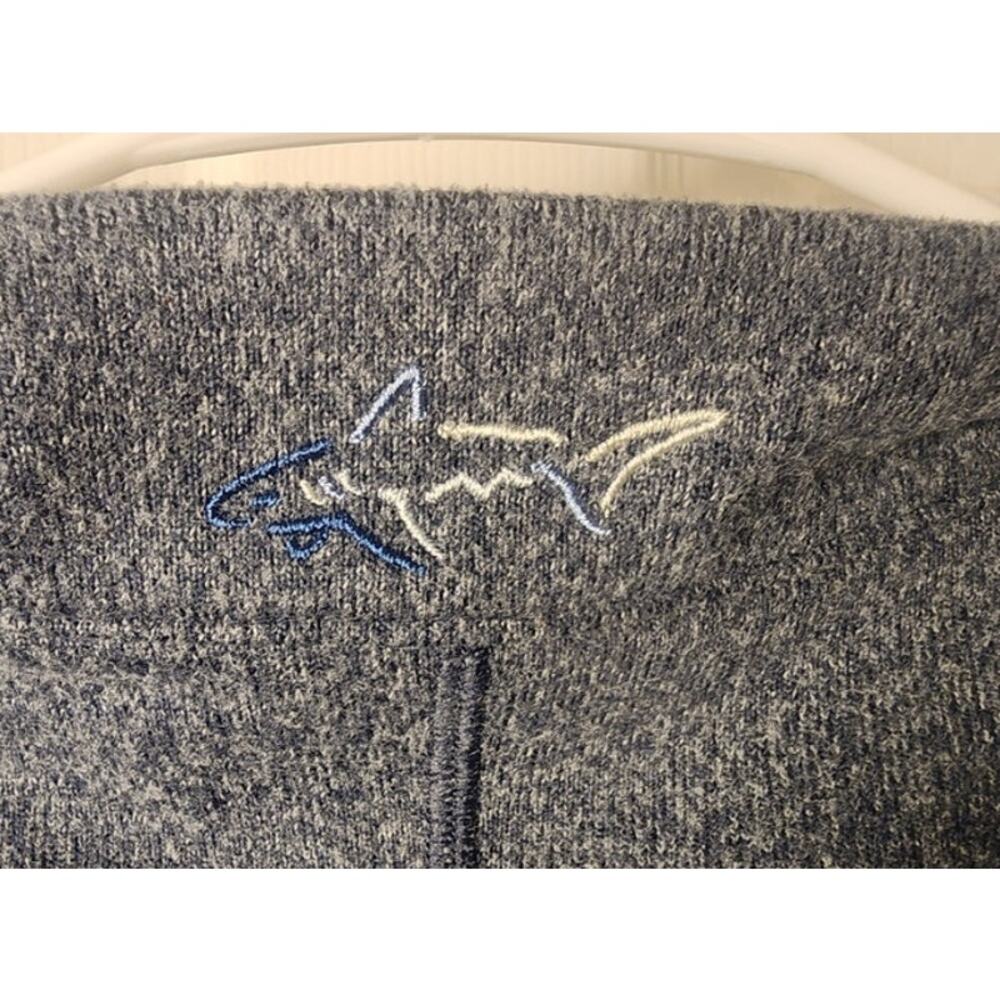 Greg Norman Mens Long Sleeve 1/4 Zip Polo Shirt Blue Gray Golf Pullover Size XXL - Picture 3 of 5